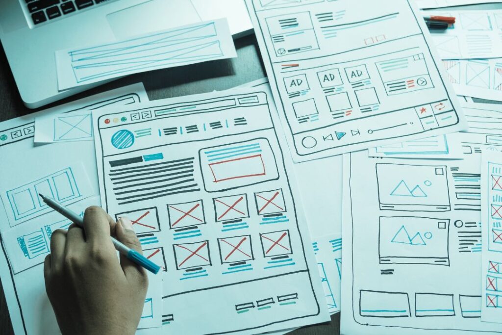 website layout planning